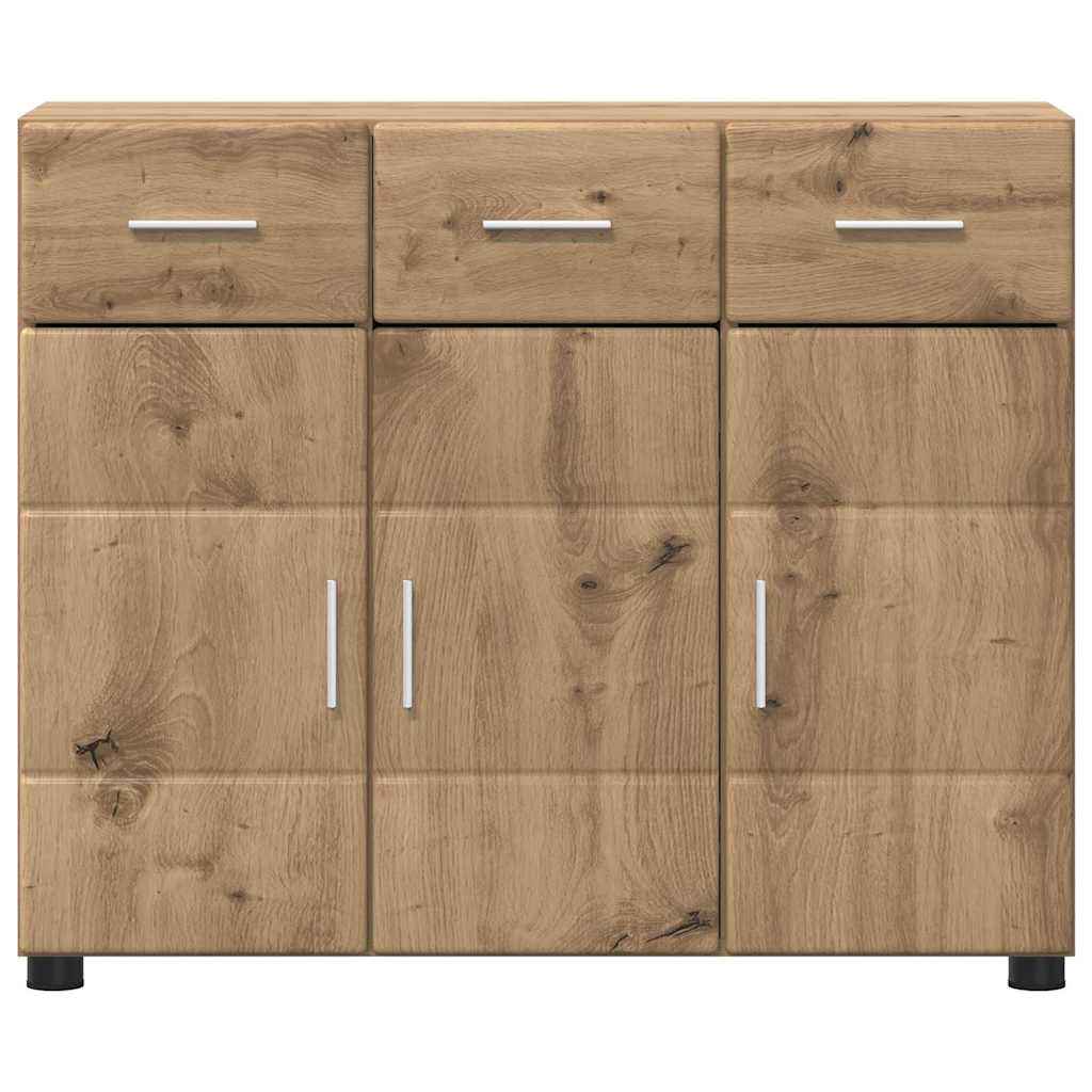 Sideboard mit Regal FLORIN Artisan-Eiche 88,5 x 30,5 x 73 cm