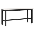 Esstischbank 2 pcs Weiß 100 x 32,5 x 49 cm Massives Kiefernholz