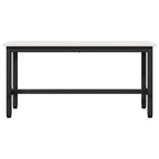 Esstischbank 2 pcs Weiß 100 x 32,5 x 49 cm Massives Kiefernholz