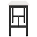 Esstischbank 2 pcs Weiß 100 x 32,5 x 49 cm Massives Kiefernholz
