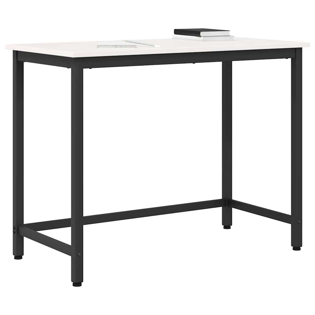Tisch Weiß 100 x 50 x 77 cm Ingenieure Holz und Stahl