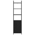 Bücherregal Schwarz Eichen-Optik 40 x 24 x 161 cm Holzwerkstoff