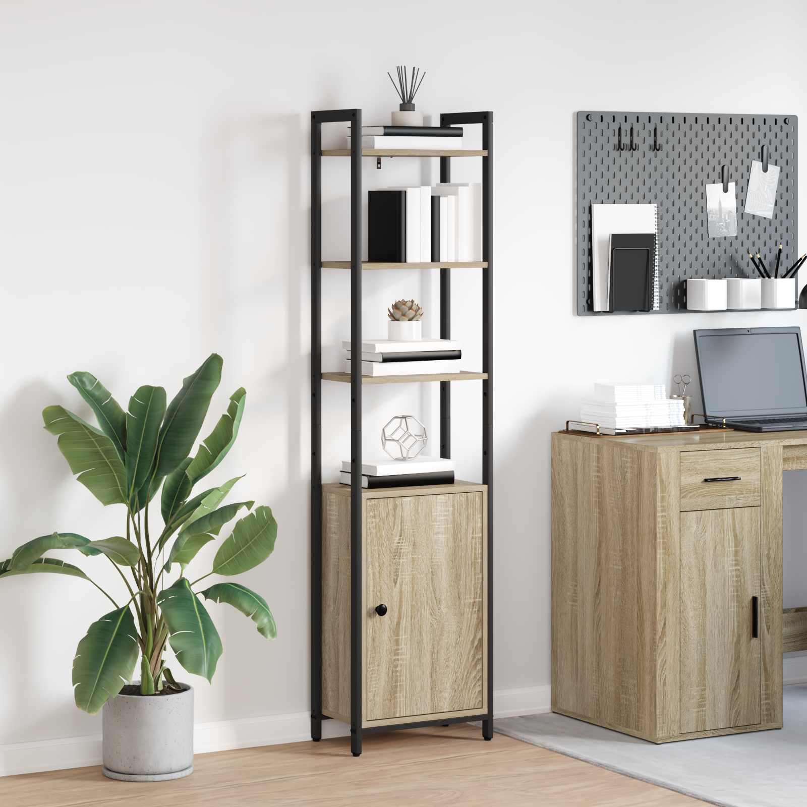 Bücherregal Sonoma-Eiche 40 x 24 x 161 cm Holzwerkstoff