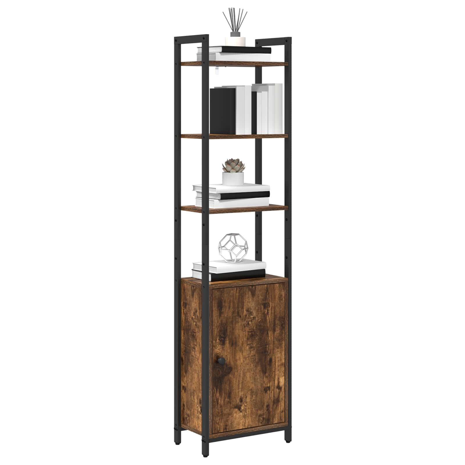 Bücherregal Geräucherte Eiche 40 x 24 x 161 cm Holzwerkstoff