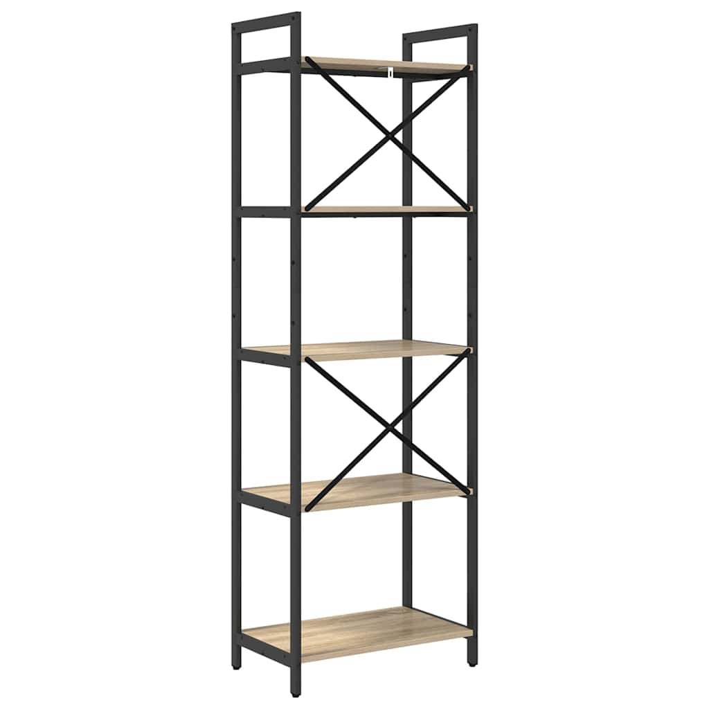 Bücherregal Sonoma-Eiche 56 x 34 x 171 cm Holzwerkstoff