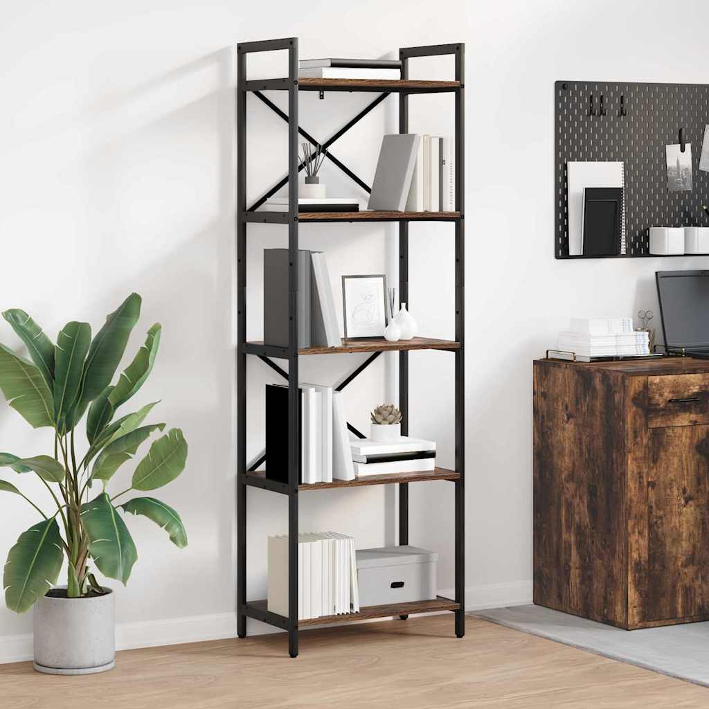 Bücherregal Geräucherte Eiche 56 x 34 x 171 cm Holzwerkstoff