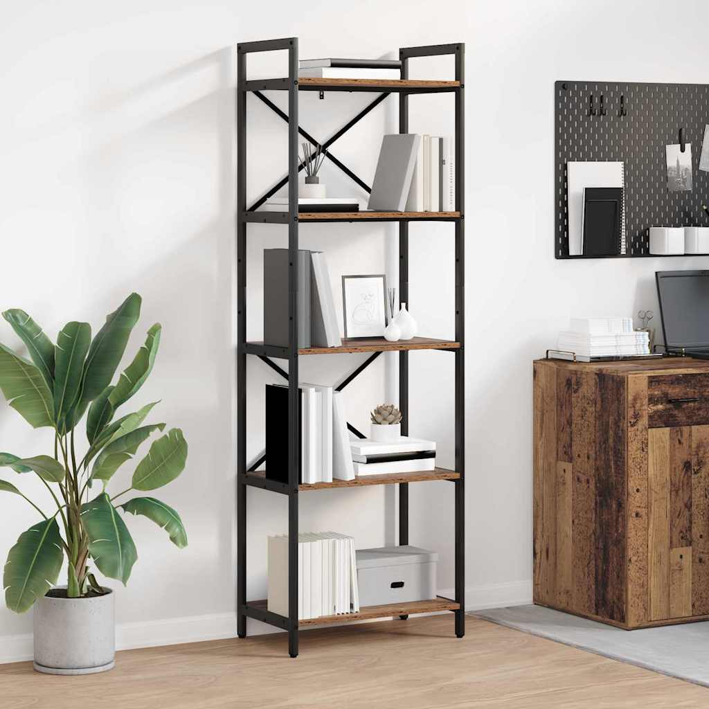 Bücherregal Altholz 56 x 34 x 171 cm Holzwerkstoff