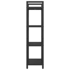 Bücherregal Schwarz Eichen-Optik 56 x 34 x 133,5 cm
