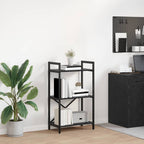 Bücherregal Schwarz Eichen-Optik 56 x 34 x 96 cm Holzwerkstoff