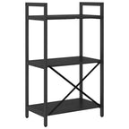 Bücherregal Schwarz Eichen-Optik 56 x 34 x 96 cm Holzwerkstoff