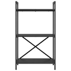 Bücherregal Schwarz Eichen-Optik 56 x 34 x 96 cm Holzwerkstoff