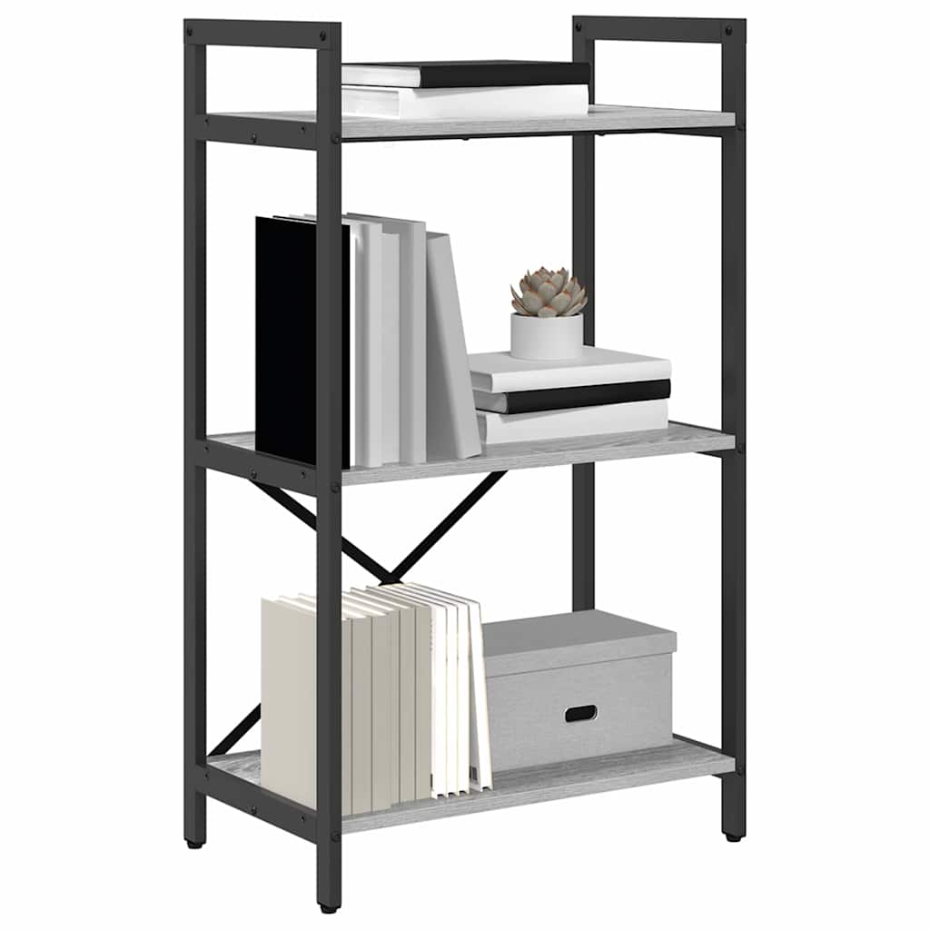 Bücherregal Graues Sonoma 56 x 34 x 96 cm Holzwerkstoff