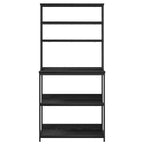 Küchenregal Schwarz Eichen-Optik 80 x 40 x 168 cm Holzwerkstoff