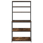 Küchenregal Geräucherte Eiche 80 x 40 x 168 cm Holzwerkstoff