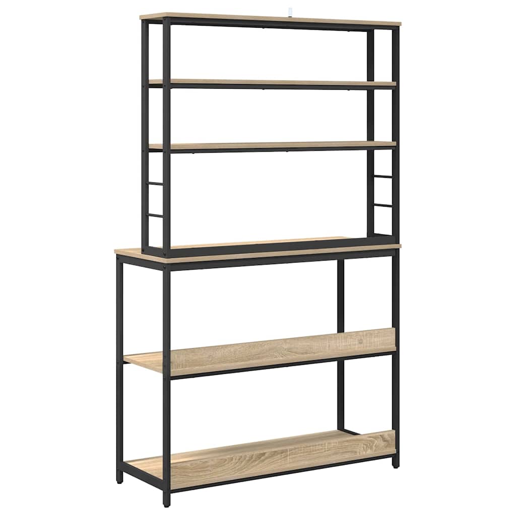 Küchenregal Sonoma-Eiche 100 x 40 x 168 cm Holzwerkstoff