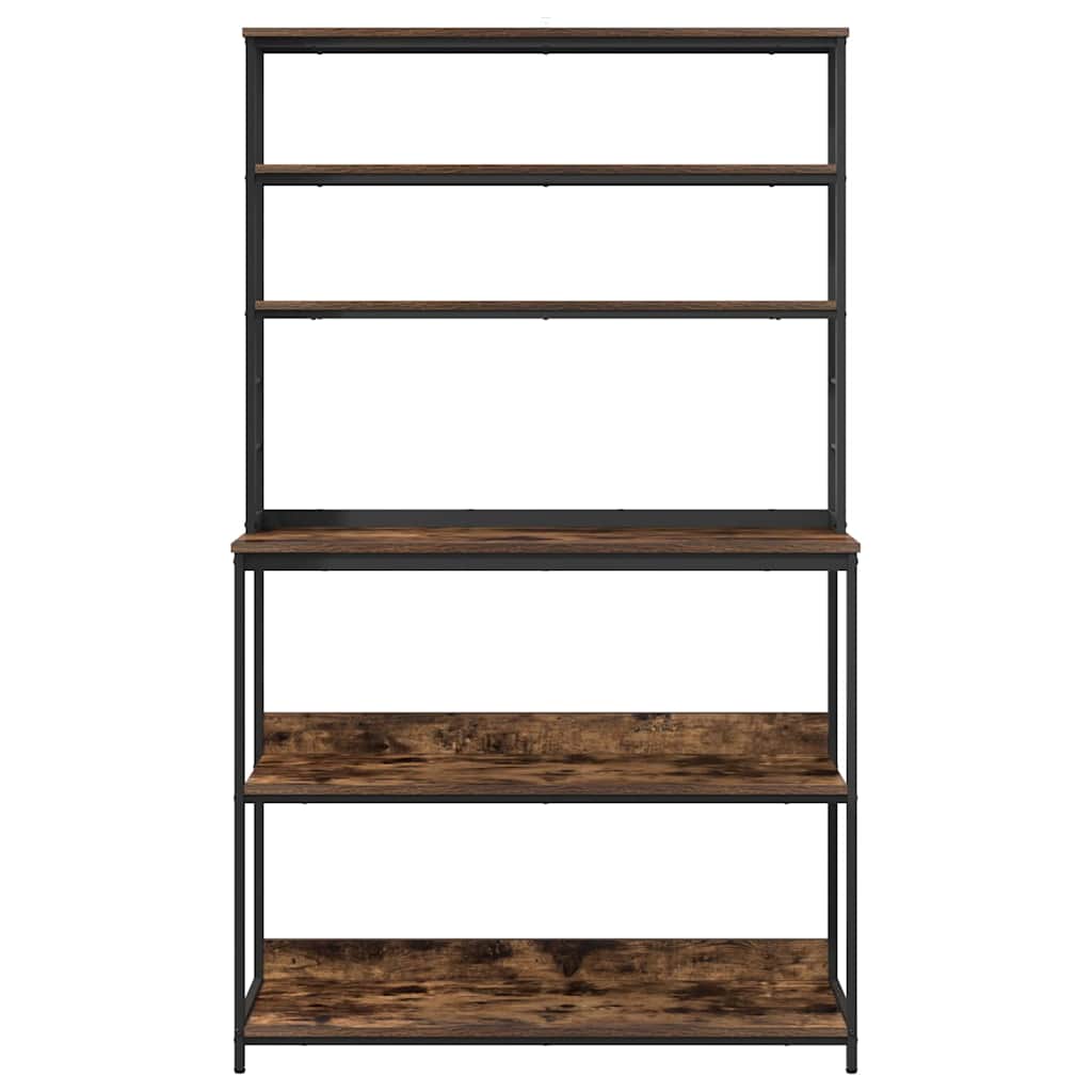 Küchenregal Geräucherte Eiche 100 x 40 x 168 cm Holzwerkstoff