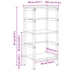 Bücherregal Altholz 40 x 29,5 x 81 cm Holzwerkstoff
