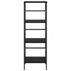 Bücherregal Schwarz Eichen-Optik 40 x 29,5 x 115 cm