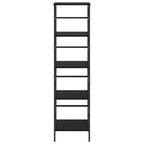 Bücherregal Schwarz Eichen-Optik 40 x 29,5 x 149 cm