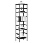 Bücherregal Schwarz Eichen-Optik 40 x 29,5 x 149 cm