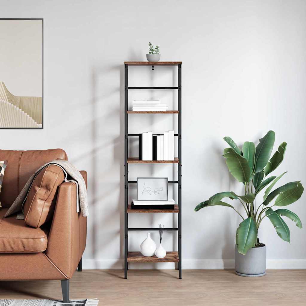 Bücherregal Geräucherte Eiche 40 x 29,5 x 149 cm Holzwerkstoff