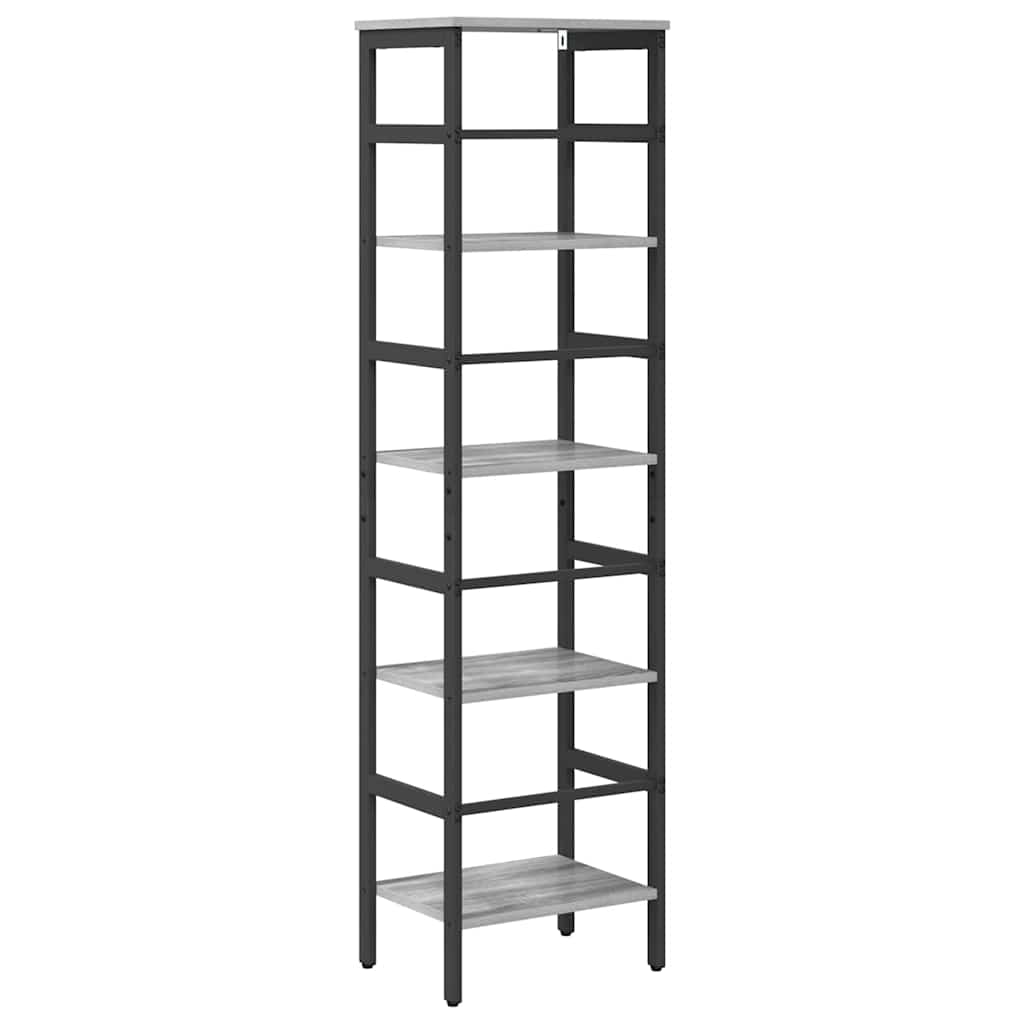 Bücherregal Graues Sonoma 40 x 29,5 x 149 cm Holzwerkstoff