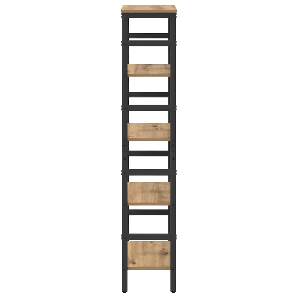 Bücherregal Artisan-Eiche 40 x 29,5 x 149 cm Holzwerkstoff
