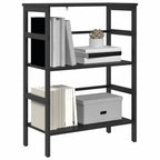 Bücherregal Schwarz Eichen-Optik 60 x 29,5 x 81 cm