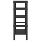 Bücherregal Schwarz Eichen-Optik 60 x 29,5 x 81 cm