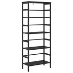 Bücherregal Schwarz Eichen-Optik 60 x 29,5 x 149 cm