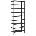 Bücherregal Schwarz Eichen-Optik 60 x 29,5 x 149 cm