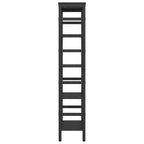 Bücherregal Schwarz Eichen-Optik 60 x 29,5 x 149 cm