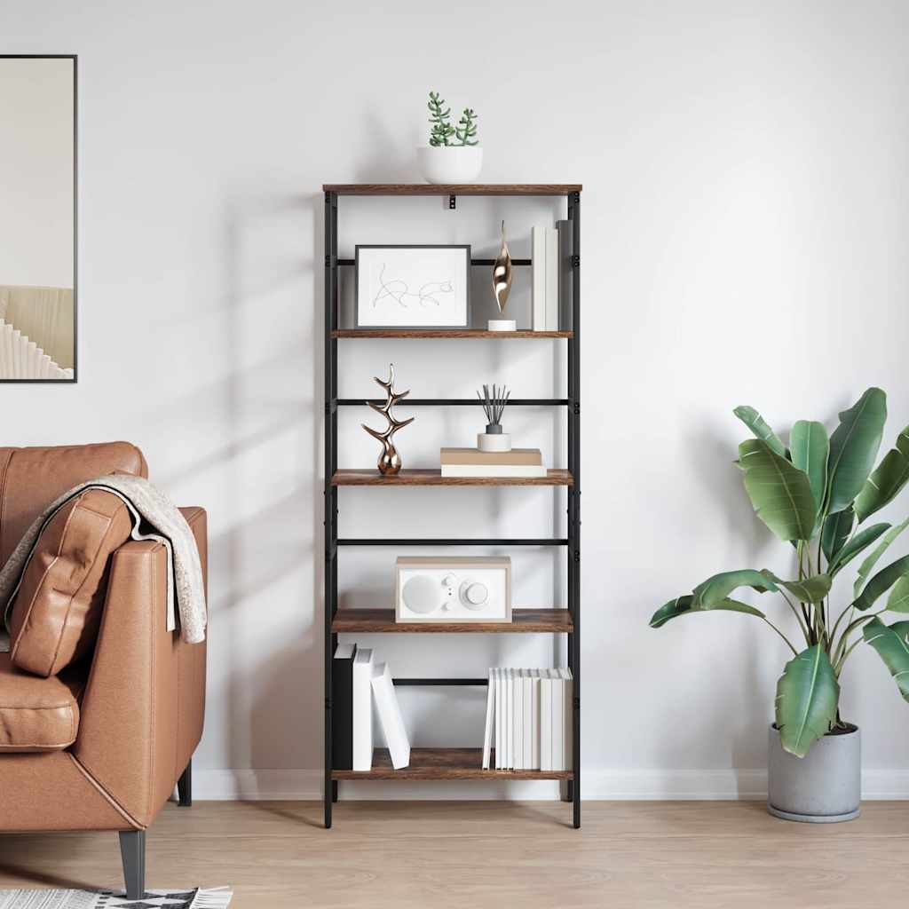 Bücherregal Geräucherte Eiche 60 x 29,5 x 149 cm Holzwerkstoff