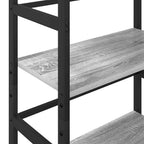 Bücherregal Graues Sonoma 60 x 29,5 x 149 cm Holzwerkstoff
