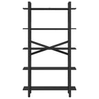 Bücherregal Schwarz Eichen-Optik 100 x 33,5 x 178 cm