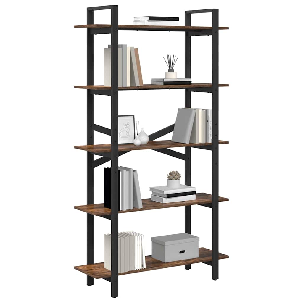 Bücherregal Geräucherte Eiche 100 x 33,5 x 178 cm Holzwerkstoff