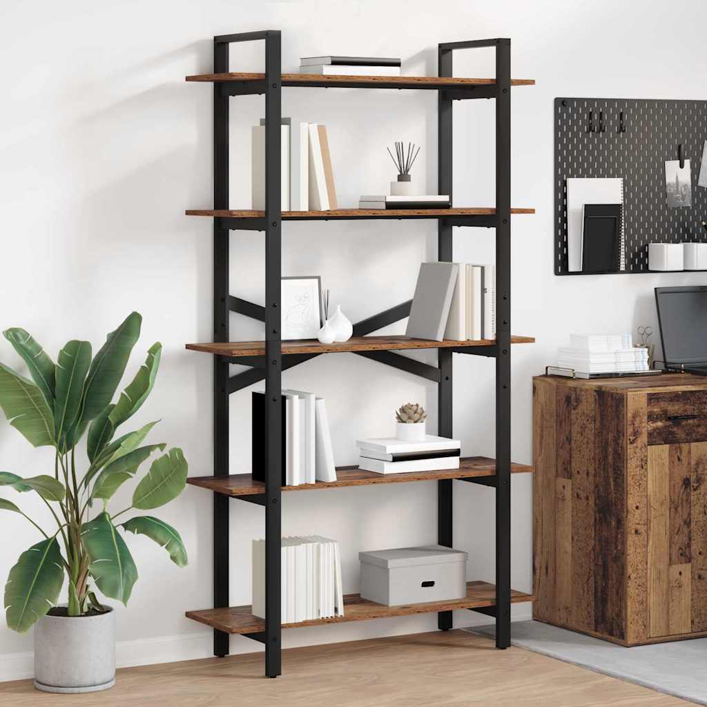 Bücherregal Altholz 100 x 33,5 x 178 cm Holzwerkstoff