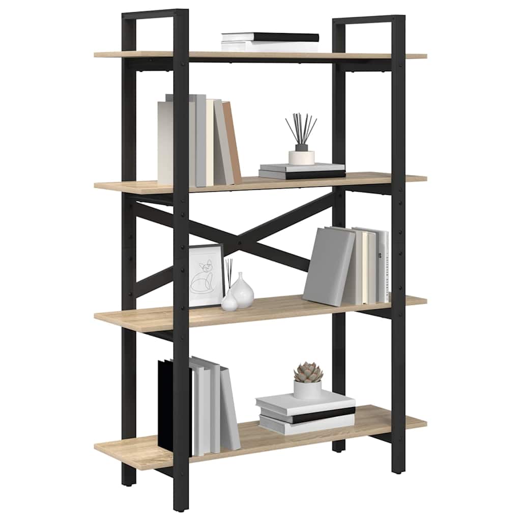 Bücherregal Sonoma-Eiche 100 x 33,5 x 140 cm Holzwerkstoff