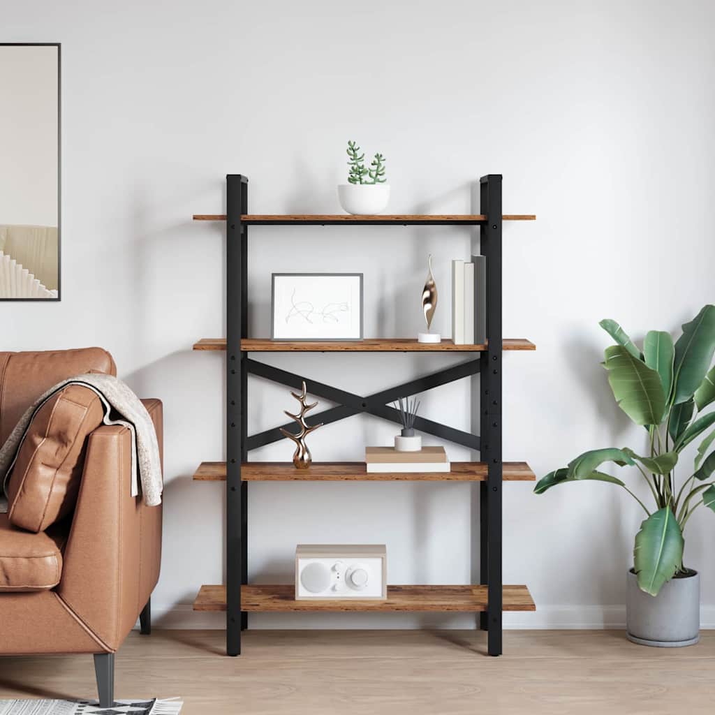 Bücherregal Altholz 100 x 33,5 x 140 cm Holzwerkstoff