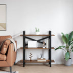 Bücherregal Geräucherte Eiche 100 x 33,5 x 102 cm Holzwerkstoff