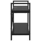 Bücherregal Schwarz Eichen-Optik 100 x 33,5 x 64 cm