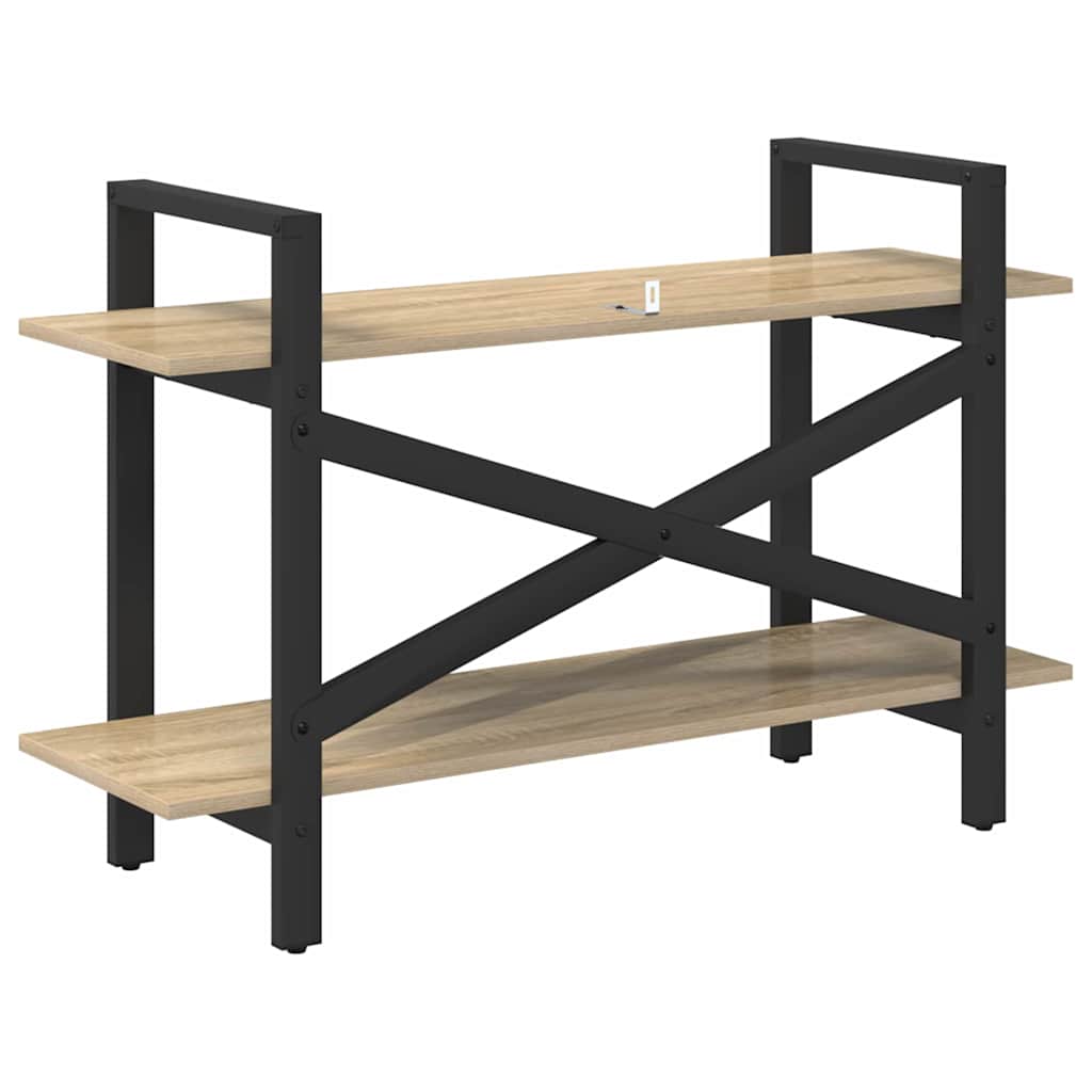 Bücherregal Sonoma-Eiche 100 x 33,5 x 64 cm Holzwerkstoff