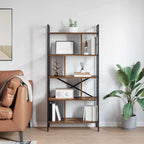 Bücherregal Geräucherte Eiche 75 x 30 x 156 cm Holzwerkstoff