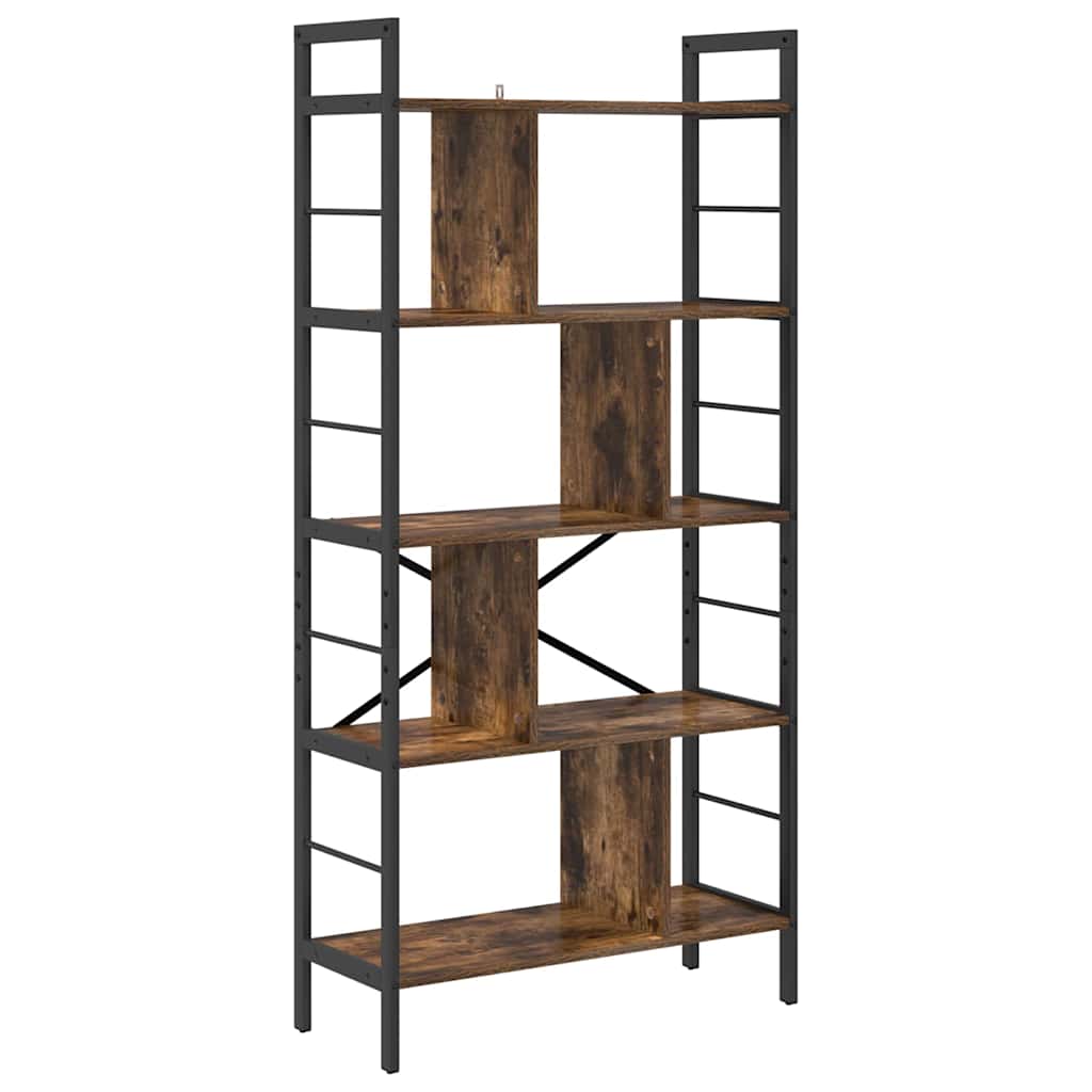 Bücherregal Geräucherte Eiche 75 x 30 x 156 cm Holzwerkstoff