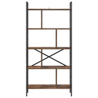 Bücherregal Geräucherte Eiche 75 x 30 x 156 cm Holzwerkstoff