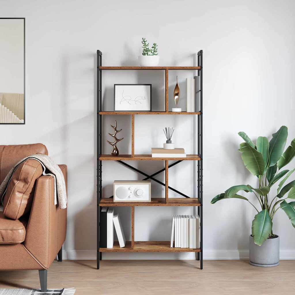 Bücherregal Altholz 75 x 30 x 156 cm Holzwerkstoff