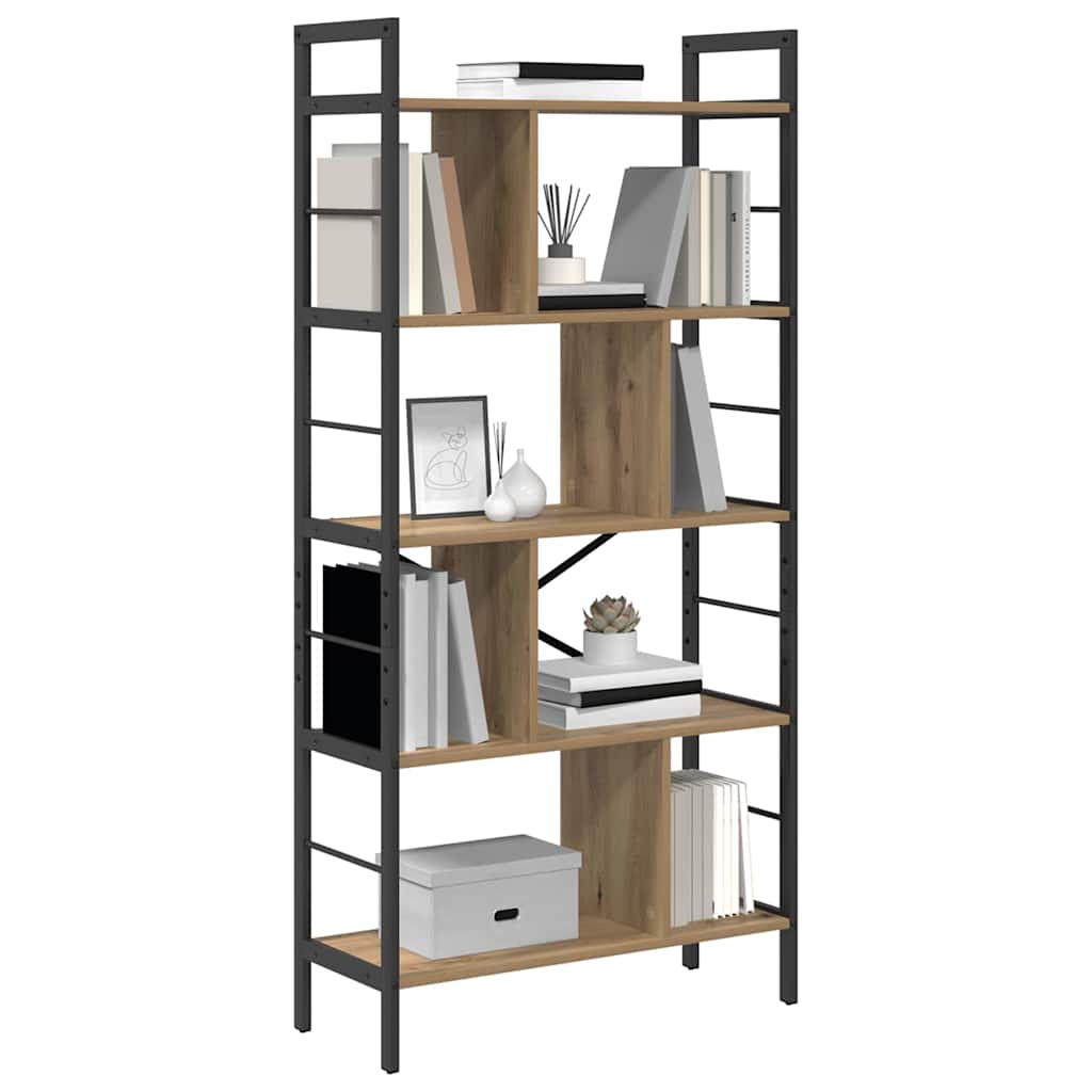 Bücherregal Artisan-Eiche 75 x 30 x 156 cm Holzwerkstoff