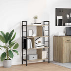 Bücherregal Sonoma-Eiche 75 x 30 x 123,5 cm Holzwerkstoff