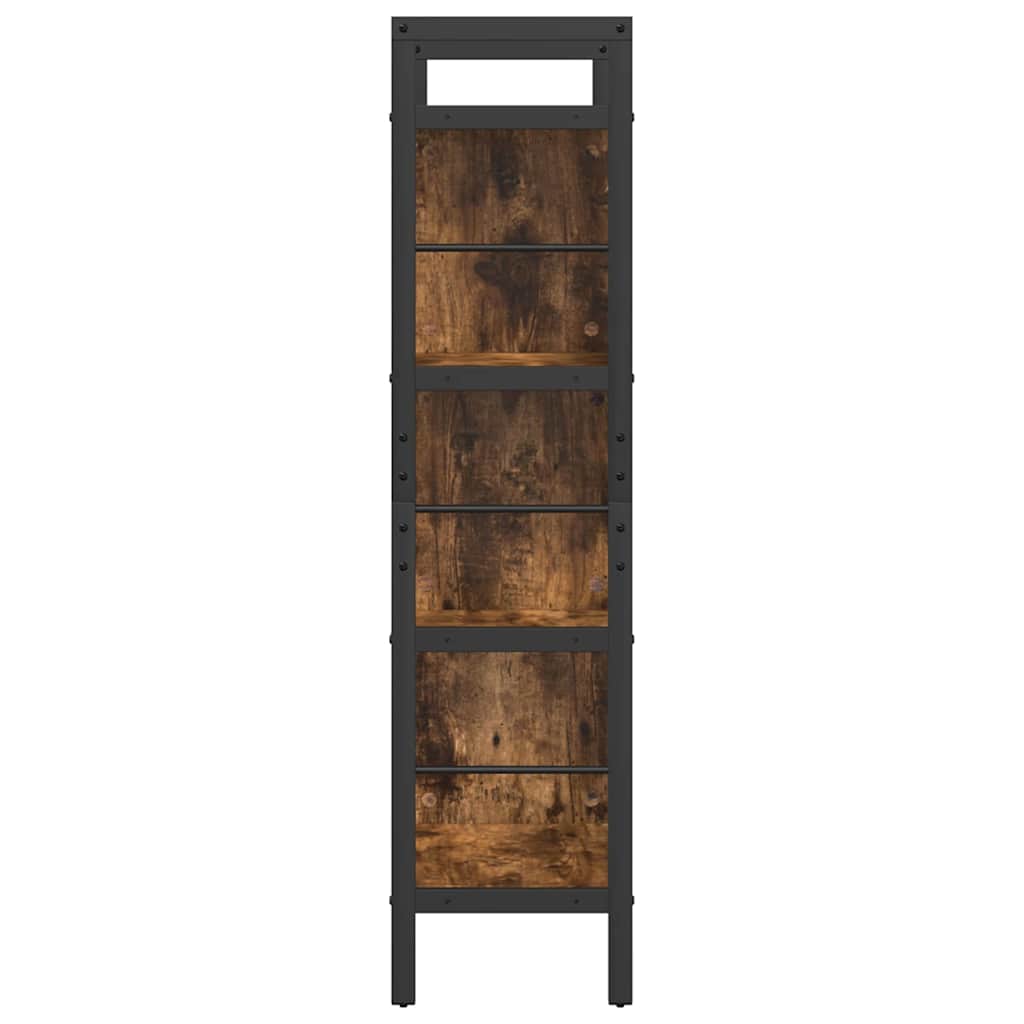 Bücherregal Geräucherte Eiche 75 x 30 x 123,5 cm Holzwerkstoff