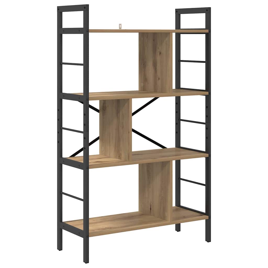 Bücherregal Artisan-Eiche 75 x 30 x 123,5 cm Holzwerkstoff